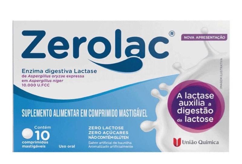 Imagem de Kit 04 Zerolac 10.000 FCC 10 Comprimidos Mastigáveis