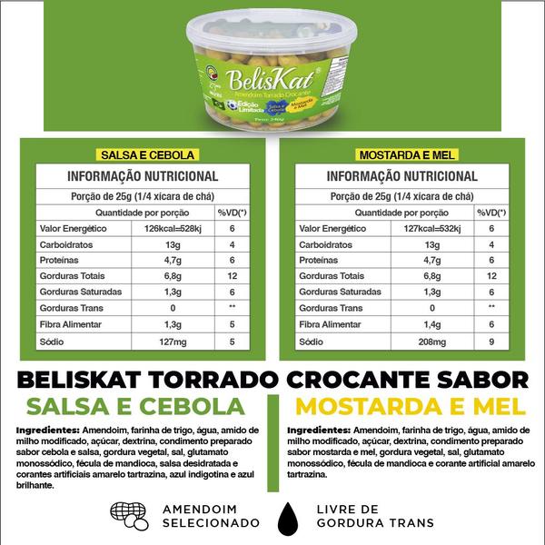 Kit 04x Amendoim Crocante Beliskat Copa Edição Limitada 240g Imagem de Kit 04x Amendoim Crocante Beliskat Copa Edição Limitada 240g