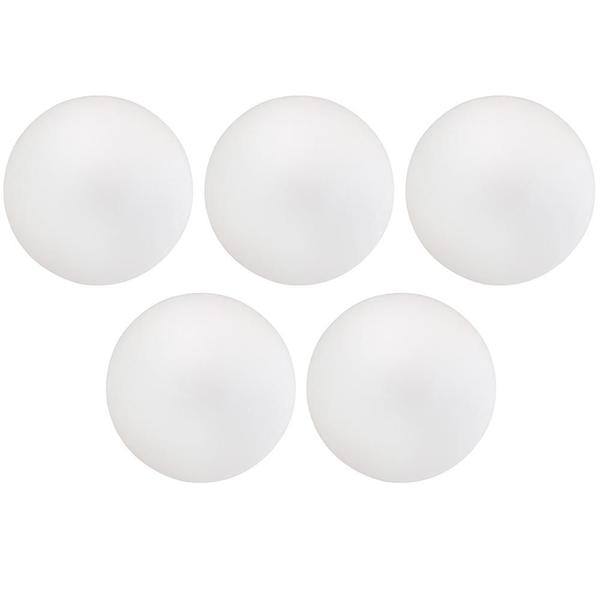 Imagem de Kit 05 Assentos Redondo Banqueta Cadeira Estofados Poltronas H02 Sintético Branco 25 cm - Lyam Decor