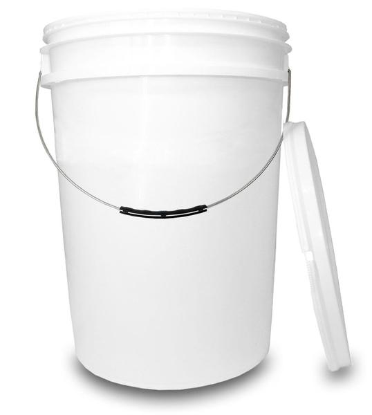 Kit 05 Baldes Plástico 22L Atóxico com Tampa Hermética e Alça Metálica para Armazenamento Alimentos - Silcal Imagem de Kit 05 Baldes Plástico 22L Atóxico com Tampa Hermética e Alça Metálica para Armazenamento Alimentos