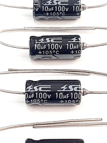 Imagem de Kit 05 Capacitor Axial 10uf 100v 105C - Original Sc