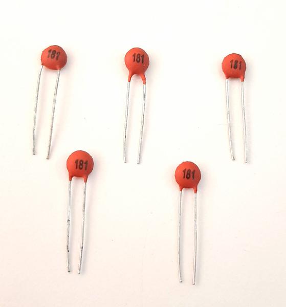 Imagem de Kit 05 Capacitor Cerâmico 180pf / 0,18nf 50v