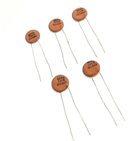 Imagem de Kit 05 Capacitor Cerâmico 280K 1500V Original Mial