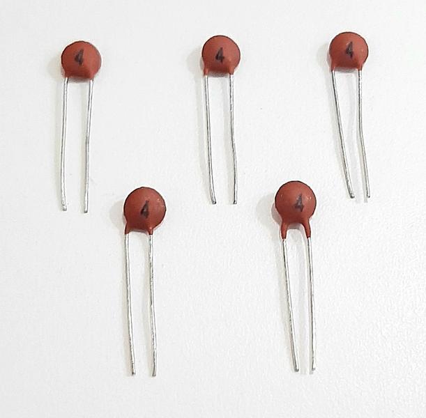 Imagem de Kit 05 Capacitor Cerâmico 4pf / 50v