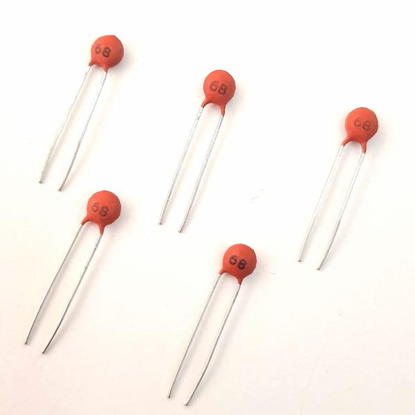 Imagem de Kit 05 Capacitor Cerâmico 68pf / 0,068nf 50v