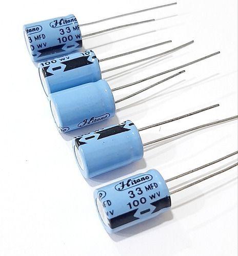 Kit 05 Capacitor Eletrolitico 33uf 100v Marca Hitano Imagem de Kit 05 Capacitor Eletrolitico 33uf 100v Marca Hitano