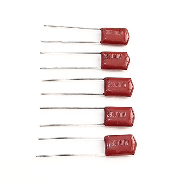 Imagem de Kit 05 Capacitor Poliester 0,039UF 39NF 100v