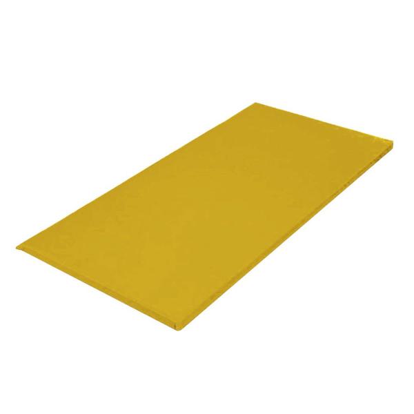 Imagem de Kit 05 Colchonete Slim 95x59cm Solteiro Para Ginástica Academia Escola Sintético Amarelo - Ahz Móveis