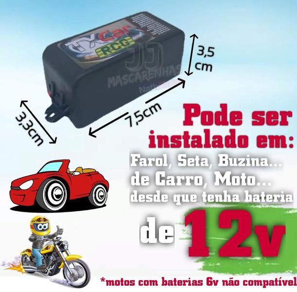 Imagem de kit 05 Controle Portão Tx Car Rcg farol alto Carro Moto