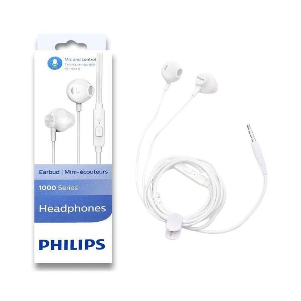 Imagem de Kit 05 Fones de Ouvido Com Microfone Philips TAUE101 Branco