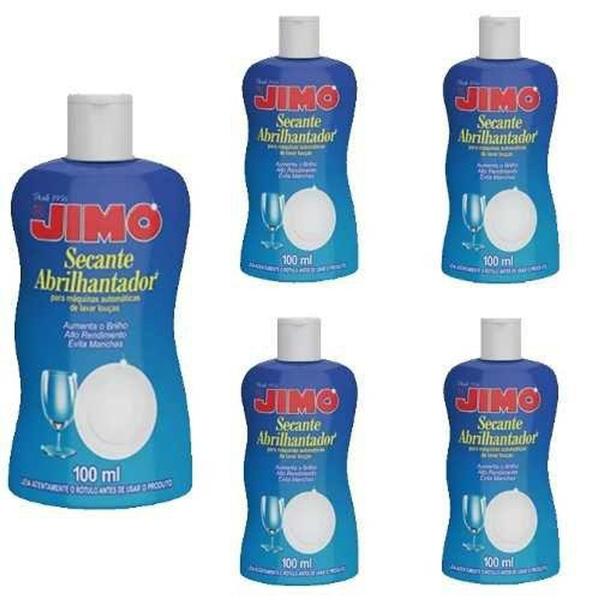 Imagem de Kit 05 Jimo Secante Abrilhantador 100ml Maquina Lavar Louça