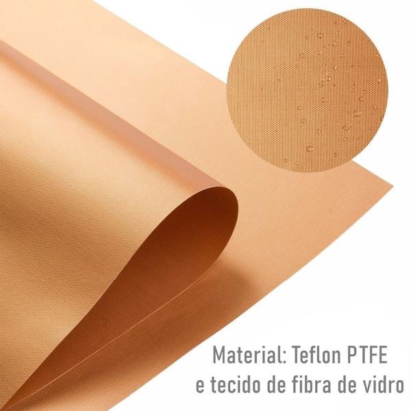 Imagem de Kit 05 Manta Grill Antiaderente Teflon Grelha Para Churrasco - Mimo Style