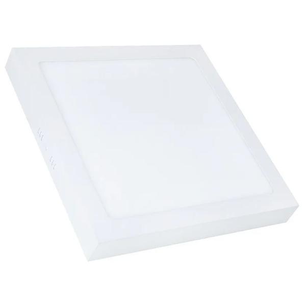 Imagem de Kit 05 Painel Plafon 25w Led Quadrado Sobrepor Branco Frio Teto