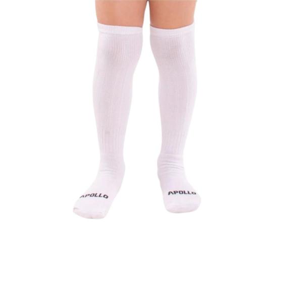 Imagem de Kit 05 Pares Meião Futebol Masculino Criança Infantil Bebe Cano Alto Longo Grosso Original Algodão