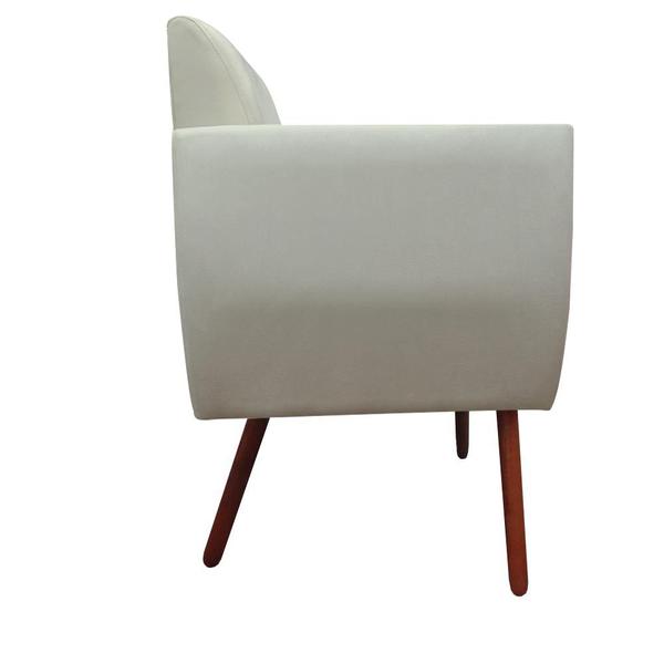 Imagem de Kit 05 Poltronas Decorativa Kelly Pés Palito Suede Bege- D'Classe Decor