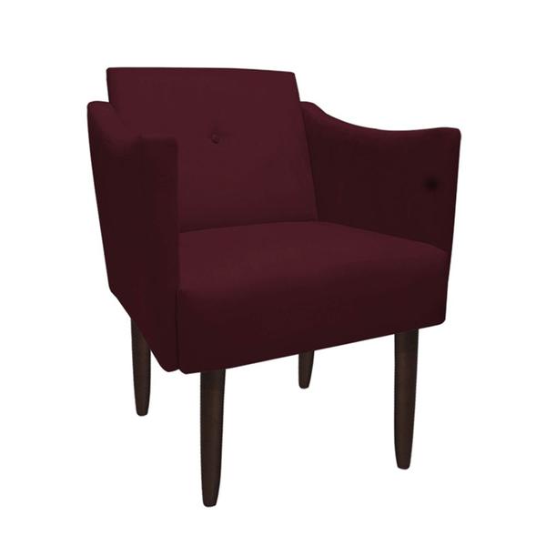 Imagem de Kit 05 Poltronas Decorativa Naty Pés Palito Suede Marsala - D'Classe Decor