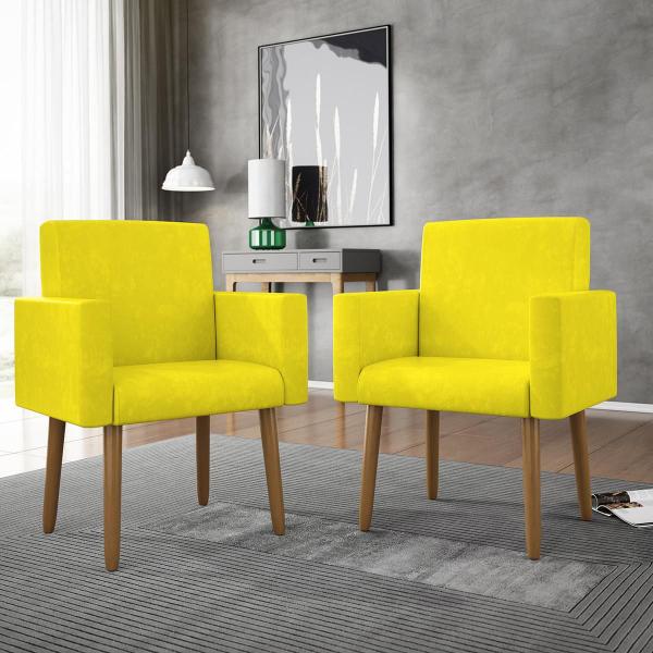 Imagem de Kit 05 Poltronas Decorativa Recepção Oferta - Balaqui Decor