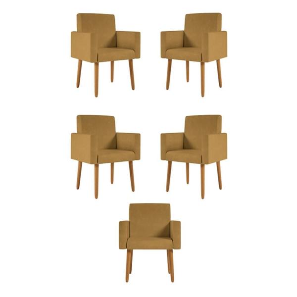 Imagem de Kit 05 Poltronas Decorativa Recepção Oferta - Balaqui Decor