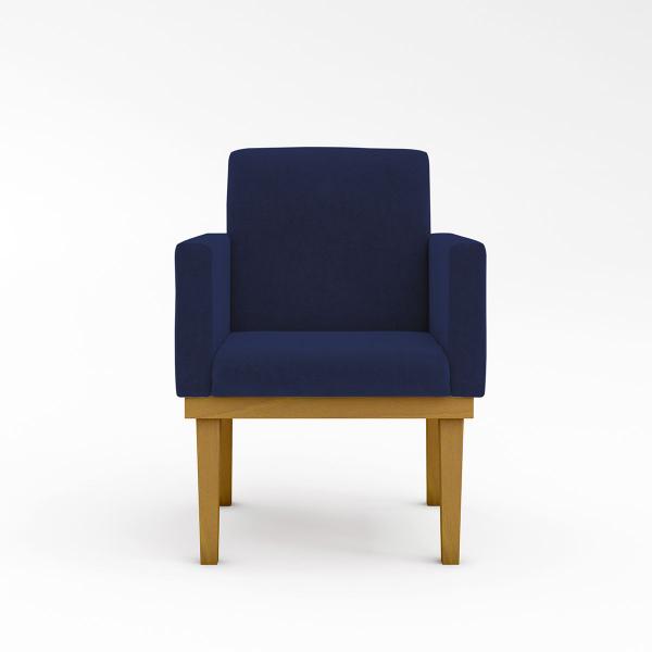 Imagem de Kit 05 Poltronas Decorativa Reforçada Oferta - Balaqui Decor Azul Marinho