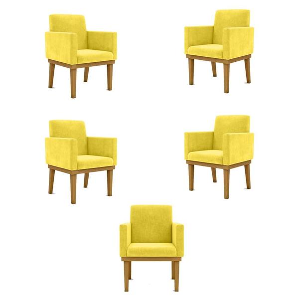 Imagem de Kit 05 Poltronas Decorativa Reforçada Oferta - Balaqui Decor