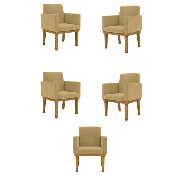 Imagem de Kit 05 Poltronas Decorativa Reforçada Oferta - Balaqui Decor