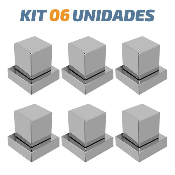 Kit 06 Acabamento De Registro Quadrado Abs 1/2 Ou 3/4" - Dazie Metais Imagem de Kit 06 Acabamento De Registro Quadrado Abs 1/2 Ou 3/4"