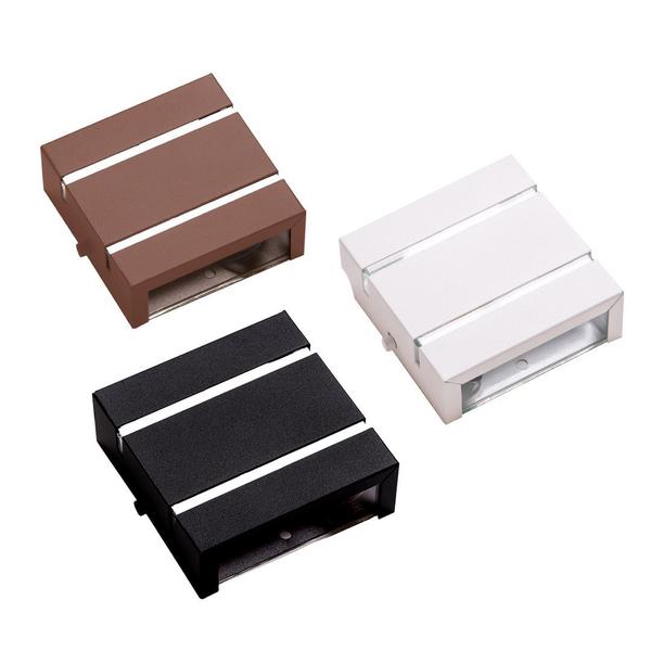 Kit 06 Arandela 2 Foco 2 Friso Externa Parede Muro Alumínio Ar1112 - IDEALLUME Imagem de Kit 06 Arandela 2 Foco 2 Friso Externa Parede Muro Alumínio Ar1112