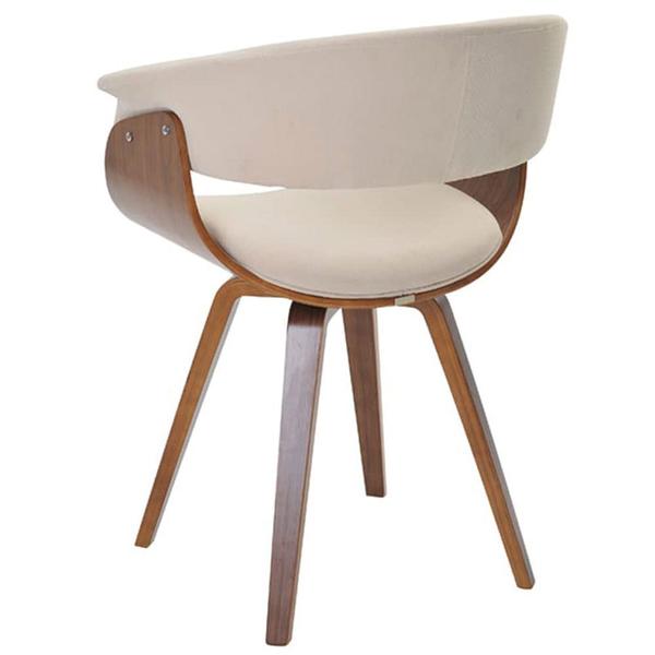 Imagem de Kit 06 Cadeiras Giratória Decorativa para Escritório Home Office Ohana Linho Bege G56 - Gran Belo