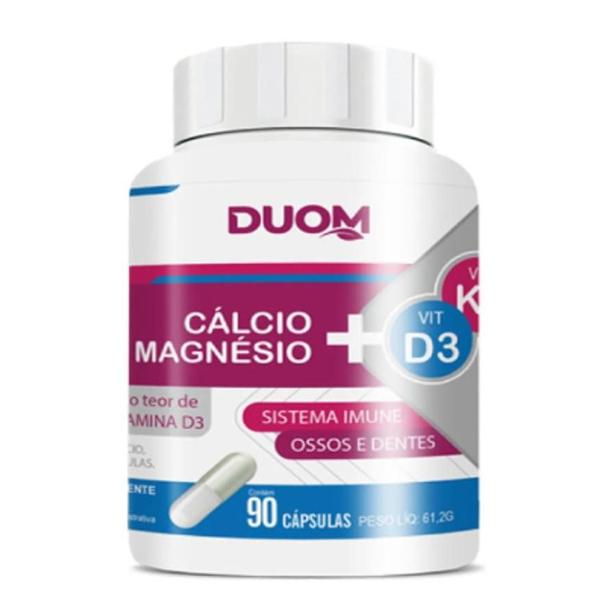 Imagem de Kit  06 Cálcio + Magnésio + Vit D3 + K2 90 Cáps - Duom