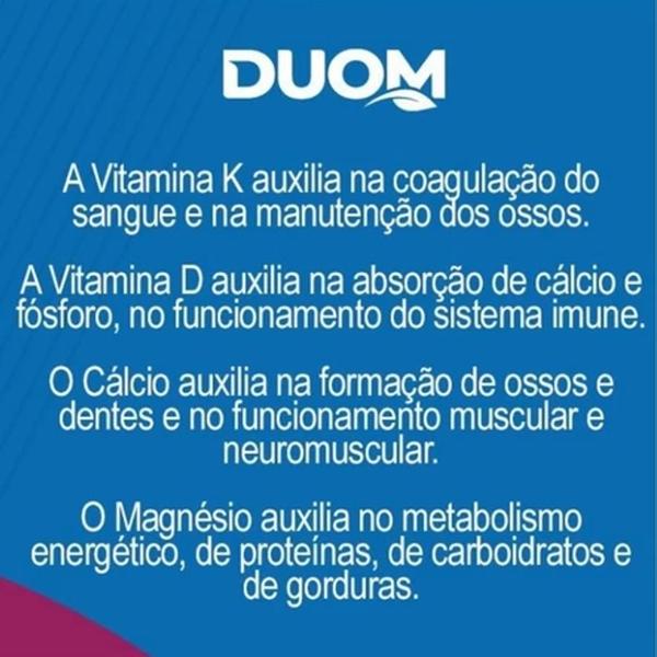 Imagem de Kit  06 Cálcio + Magnésio + Vit D3 + K2 90 Cáps - Duom