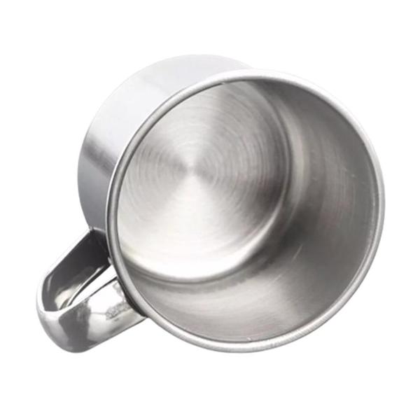 Imagem de Kit 06 Caneca Inox Bebida Gelada Café Chá Drink 8Cm 350Ml