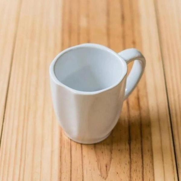 Imagem de Kit 06 Canecas Porcelana Oxford Ryo White 260ml Café Chá Conjunto Completo