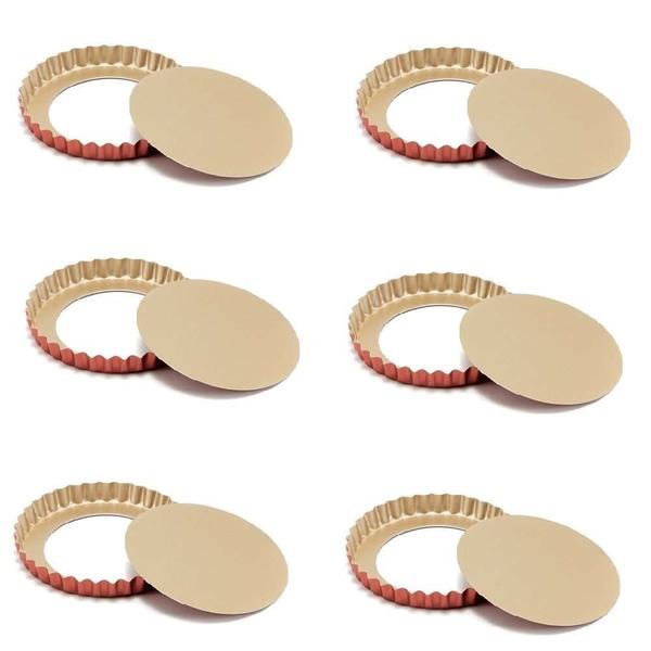 Kit 06 Formas Torta Crespa Cereja Fundo Removível 03 - 28 Cm - Marcolar Imagem de Kit 06 Formas Torta Crespa Cereja Fundo Removível 03 - 28 Cm