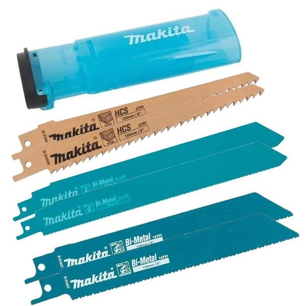 Imagem de Kit 06 Lâminas De Serra Sabre Madeira E Metal Makita D-53051