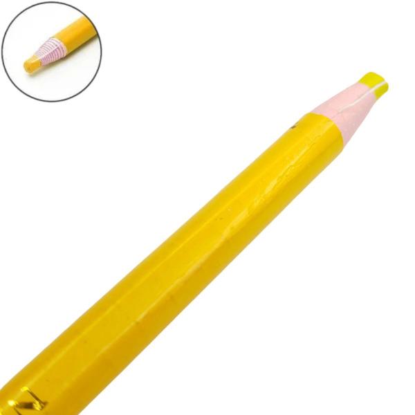 Imagem de Kit 06 Lápis Giz Alfaite para Marcar Riscar Tecido - Amarelo (ND.74.0004)