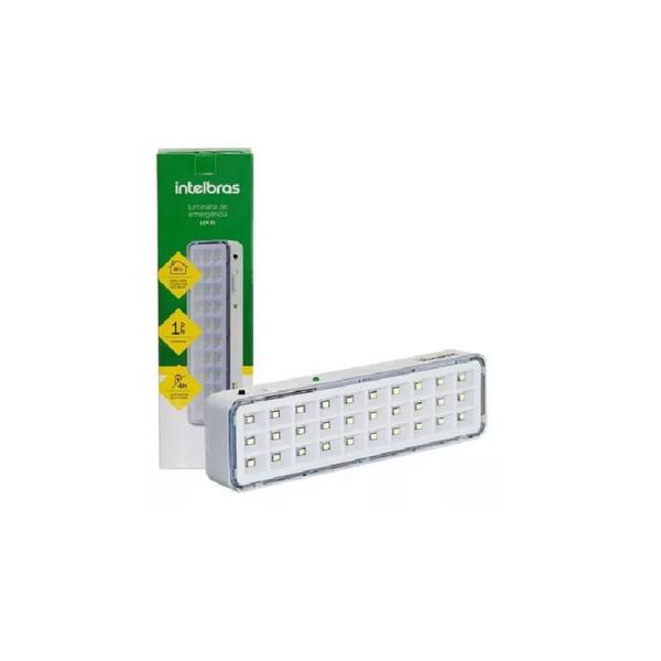 Imagem de Kit 06 Luminária Luz Emergência Lde30 Led Intelbras Autônoma