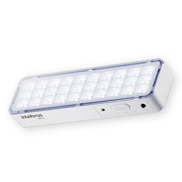 Imagem de Kit 06 Luminárias de Emergência Led Intelbrás Autônoma Lea 31 com 30 Leds Branco Bivolt