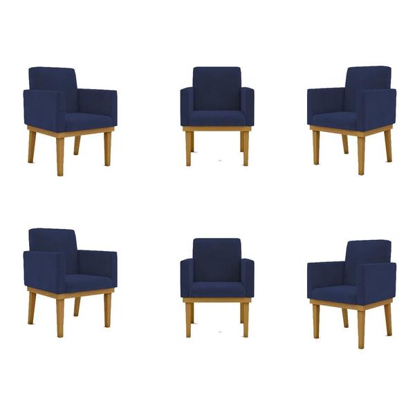 Imagem de Kit 06 Poltronas Decorativa Reforçada Oferta - Balaqui Decor