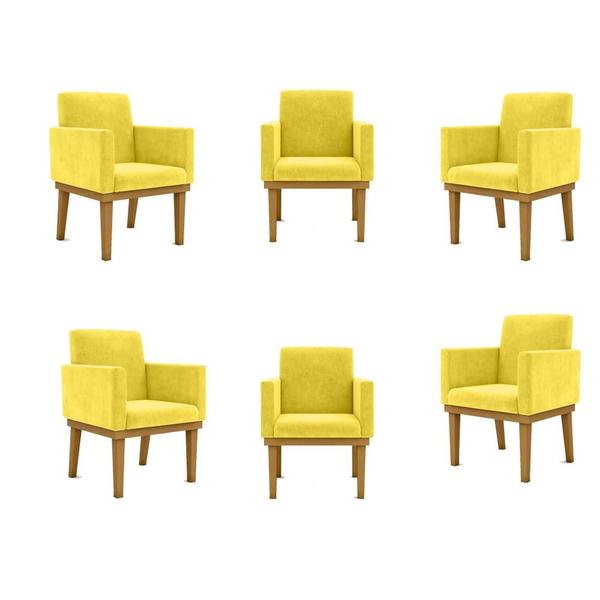 Imagem de Kit 06 Poltronas Decorativa Reforçada Oferta - Balaqui Decor