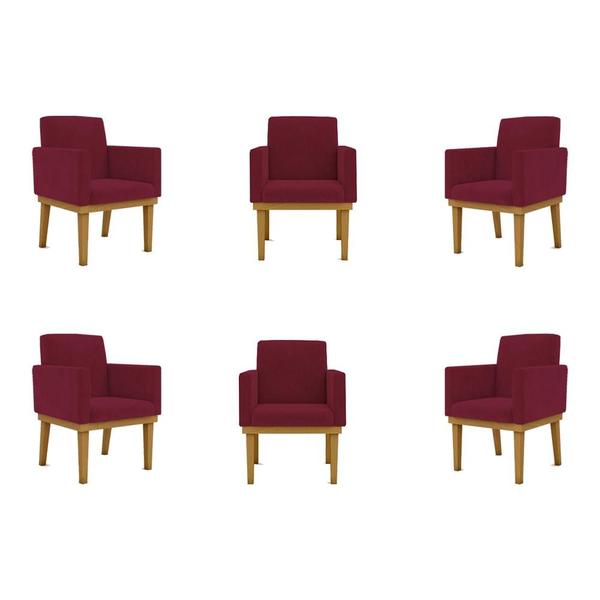 Imagem de Kit 06 Poltronas Decorativa Reforçada Oferta - Balaqui Decor