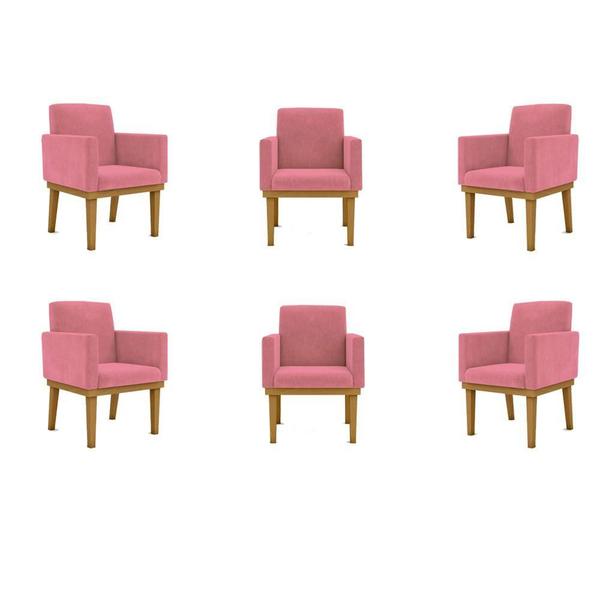 Imagem de Kit 06 Poltronas Decorativa Reforçada Oferta - Balaqui Decor