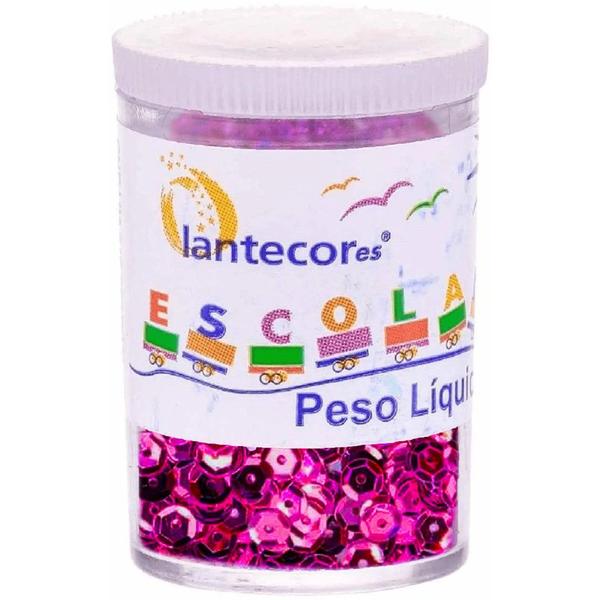 Imagem de Kit 06 Potes de Lantejoulas 6mm Metalizadas 3g - Lantercor  Artesanato  Decorado  Brilho 