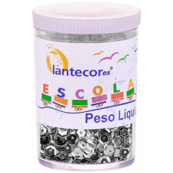 Imagem de Kit 06 Potes de Lantejoulas 6mm Metalizadas 3g - Lantercor  Artesanato  Decorado  Brilho 