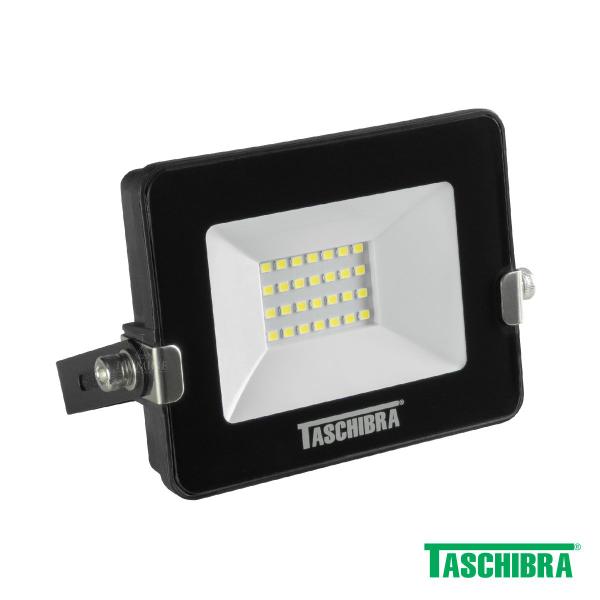 Imagem de Kit 06 Refletores Taschibra TR LED 10W 6500K Monovolt 127V Preto