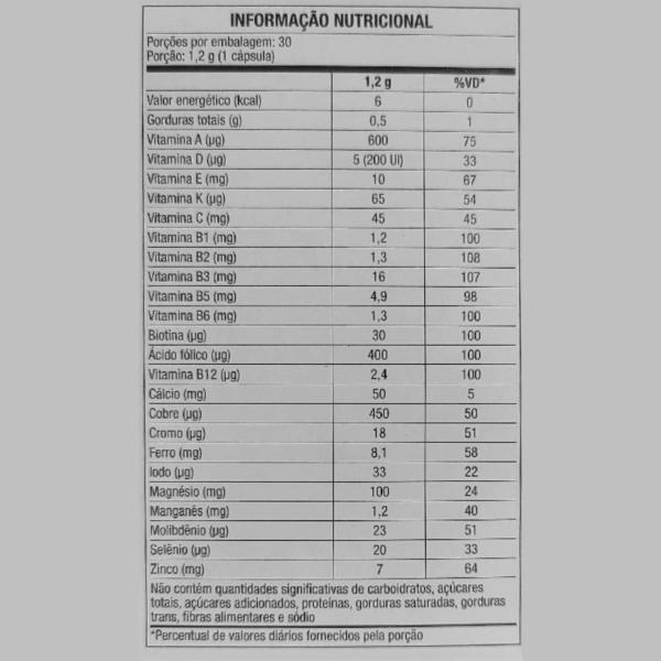 Imagem de Kit 06 Suplemento Nutri Imunidade A-Z 30 Cps - Equaliv