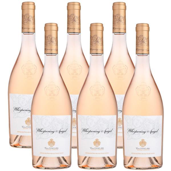 Kit 06 Un. Vinho Francês Rosé Seco Whispering Angel 750ml Imagem de Kit 06 Un. Vinho Francês Rosé Seco Whispering Angel 750ml