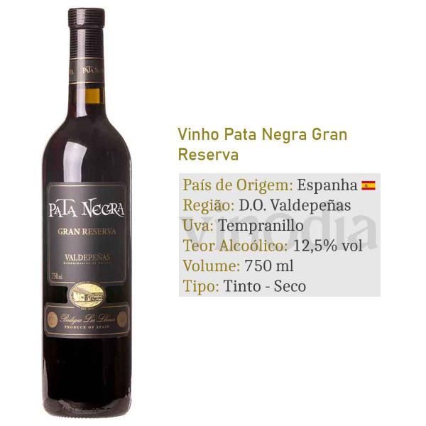 Imagem de Kit 06 Un. Vinho Tinto Seco Pata Negra Gran Reserva 750ml