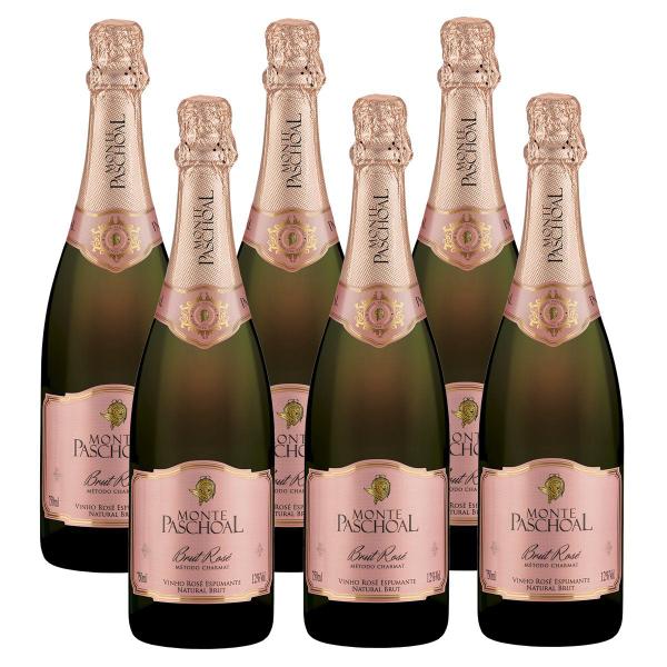 Imagem de Kit 06 Unidades Espumante Monte Paschoal Brut Rosé 750ml