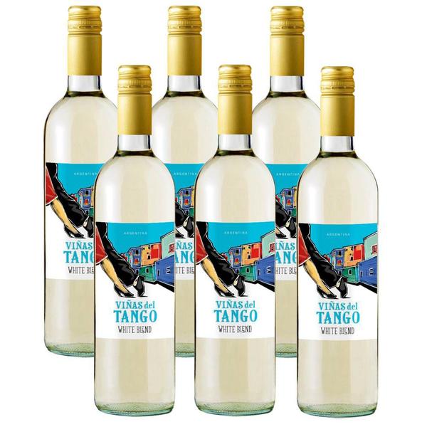 Imagem de Kit 06 Unidades Vinho Vinas Del Tango Branco Blend 750ml