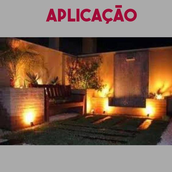 Imagem de Kit 07 espetos jardim led 5w luz 3000k branco quente lampada bivolt